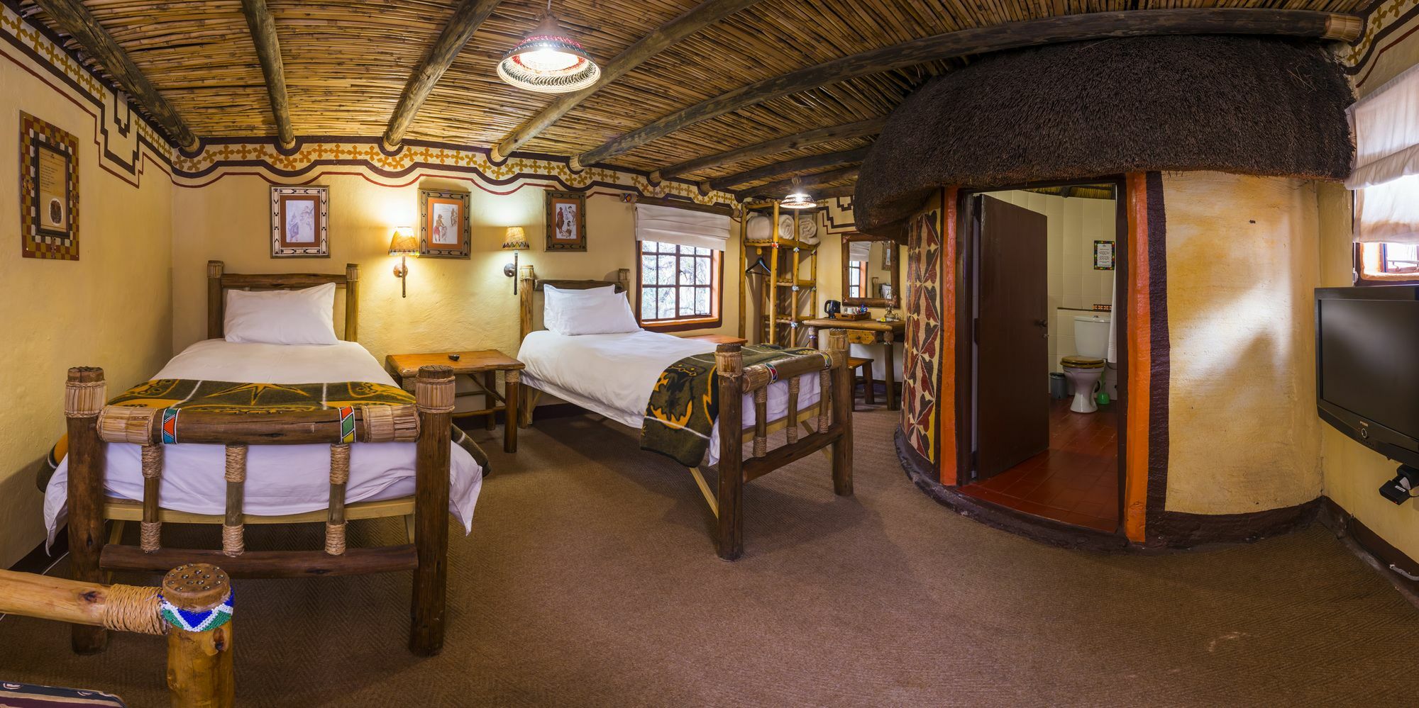 Aha Lesedi African Lodge & Cultural Village Broederstroom Экстерьер фото